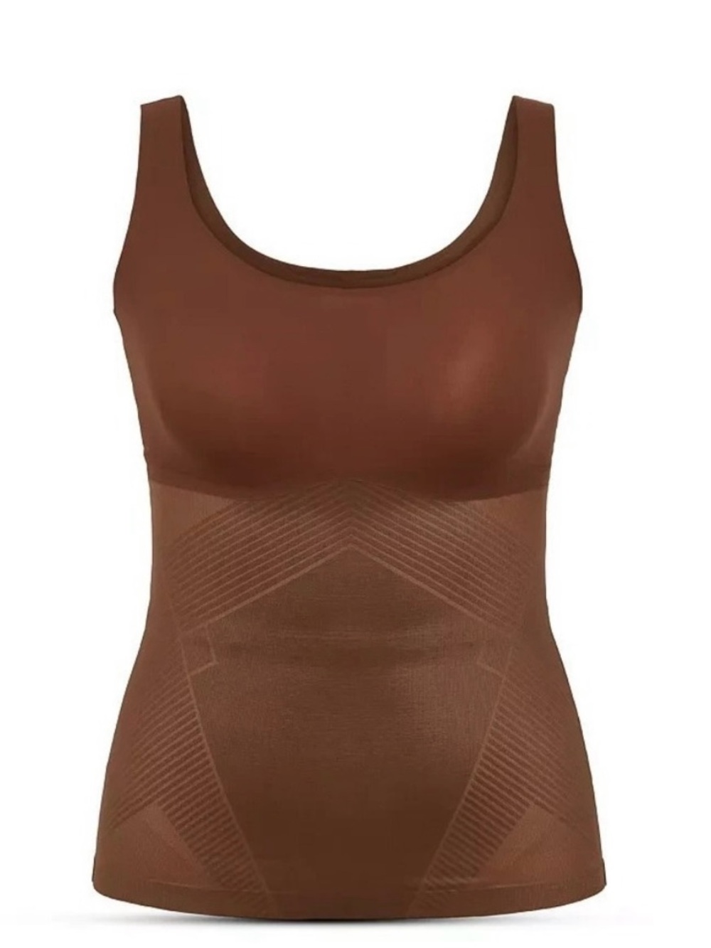 SPANX Shape Invisible Tank Shapewear Size XS Chestnut Brown 10258R